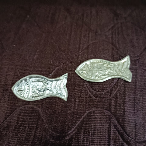 925 Pure Silver Fish for Luck, Prosperity, Health (D14)