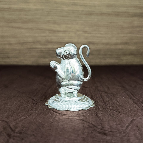 925 Pure Silver Monkey for Luck, Prosperity, Health (D8)