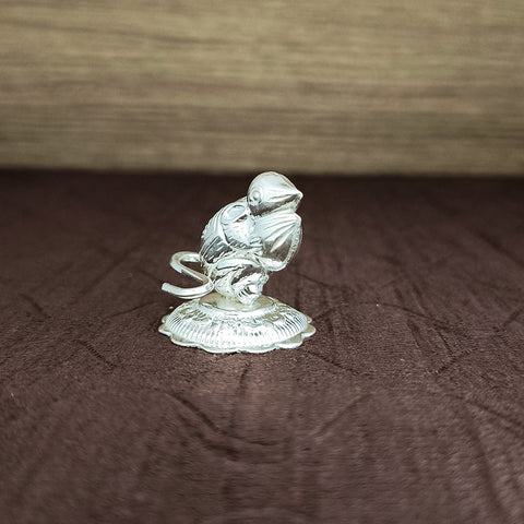 925 Pure Silver Mouse for Luck, Prosperity, Health (D9)