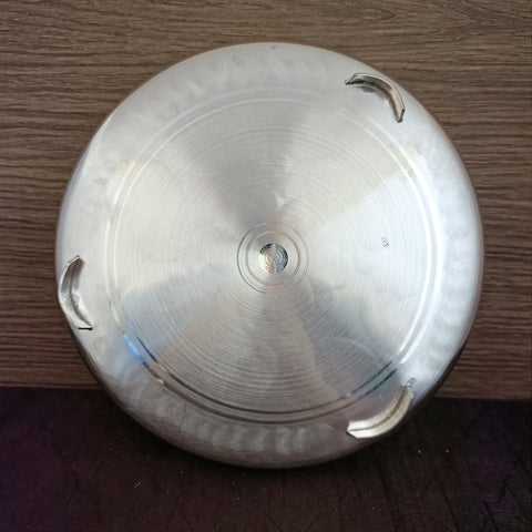 925 Solid Silver 8 Inches Designer Thali (Design 28)