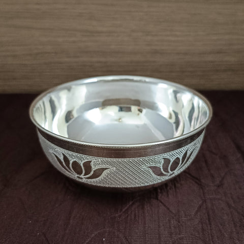 925 Solid Silver Designer Bowl (Design 35)