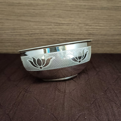 925 Solid Silver Designer Bowl (Design 35)