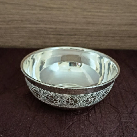 925 Solid Silver Designer Bowl (Design 36)