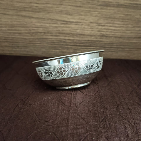 925 Solid Silver Designer Bowl (Design 36)