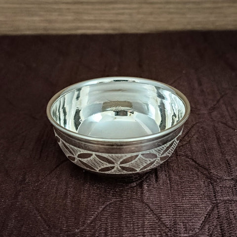 925 Solid Silver Designer Bowl (Design 37)