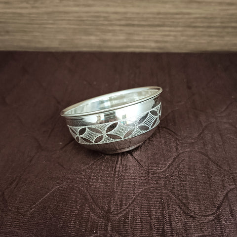 925 Solid Silver Designer Bowl (Design 37)
