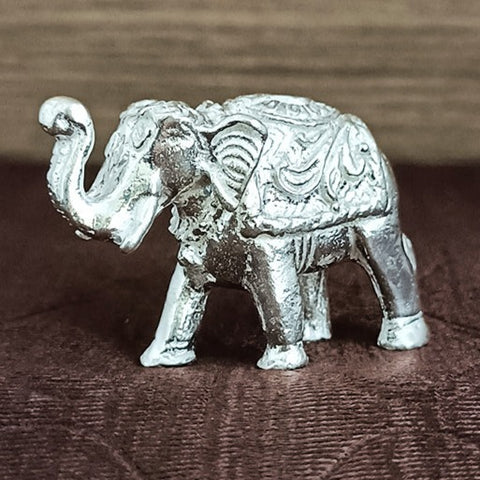 925 Pure Silver Elephant for Luck, Prosperity, Health (D15)