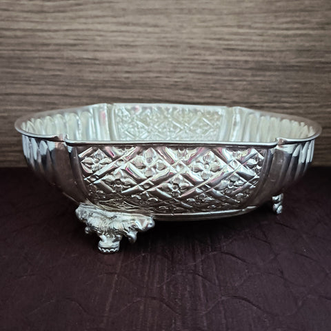 925 Solid Silver Designer Big Bowl (Design 36)