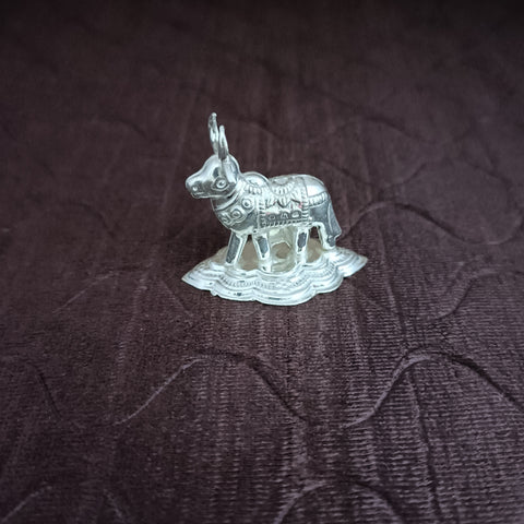 925 Pure Silver Cow & Calf for Luck, Prosperity, Health (D11)