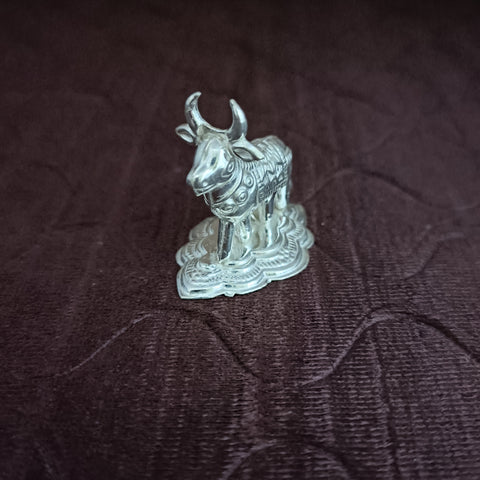 925 Pure Silver Cow & Calf for Luck, Prosperity, Health (D11)