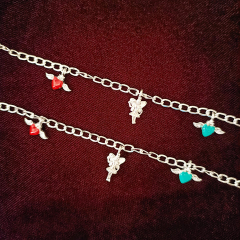 Silver Anklet 7.5 inches (Set of 2) - Design 128