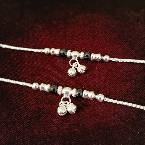 Silver Anklet 5.0 inches (Set of 2) - Design 141