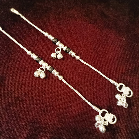 Silver Anklet 5.0 inches (Set of 2) - Design 141