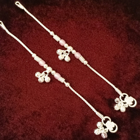 Silver Anklet 5.0 inches (Set of 2) - Design 145