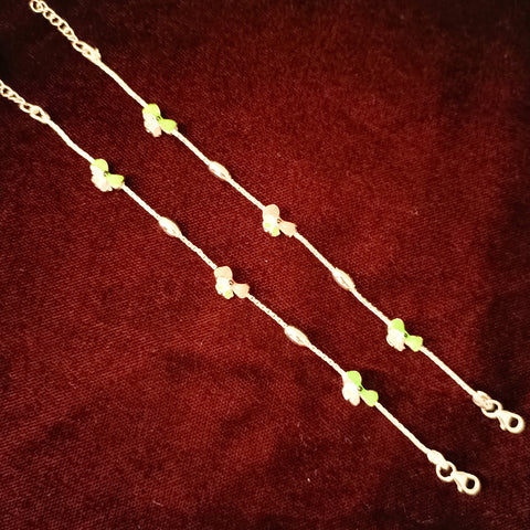 Silver Anklet 7.0 inches (Set of 2) - Design 149