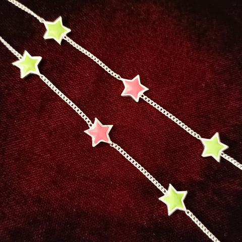 Silver Anklet 7.0 inches (Set of 2) - Design 162