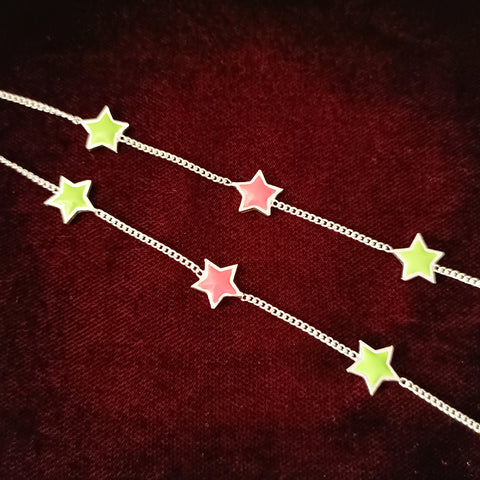 Silver Anklet 7.0 inches (Set of 2) - Design 162