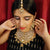 Bridal Gold Plated Royal Kundan Necklace with Earrings (D411)