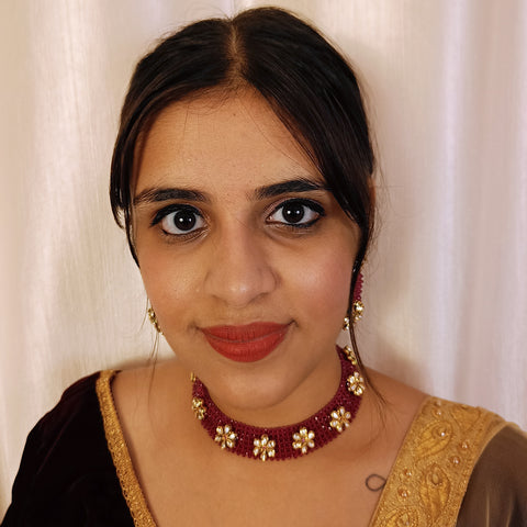 Designer Multi Layer Royal Kundan Necklace with Earrings (D255)
