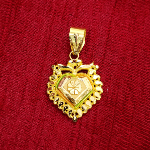 22 KT Gold Unisex Loving Heart Pendant with Earring (D30)