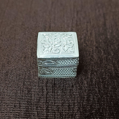 925 Pure Silver Designer Kumkum Box (Design 56)