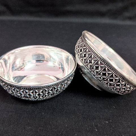 925 Solid Silver Designer Bowl (Design 40)