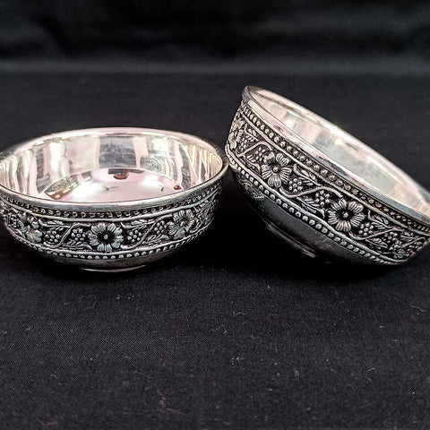 925 Solid Silver Designer Bowl (Design 41)