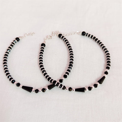 925 Silver Designer Unisex Baby Bangle Set (Design 185)