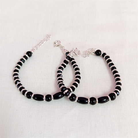925 Silver Designer Unisex Baby Bangle Set (Design 185)