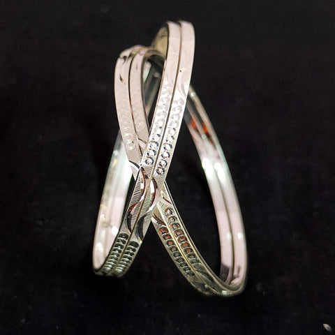 925 Sterling Silver Bangle for Women (Design 187)