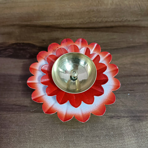 Designer Brass Diya/Lamp Flower Shape (D53)