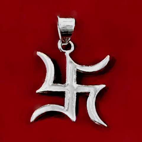 925 Silver Swastik Pendant - PAAIE