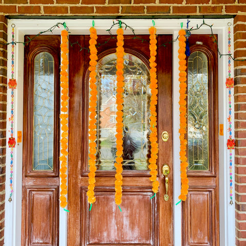 Set of 2 Strings of Marigold Flowers (D2) - PAAIE