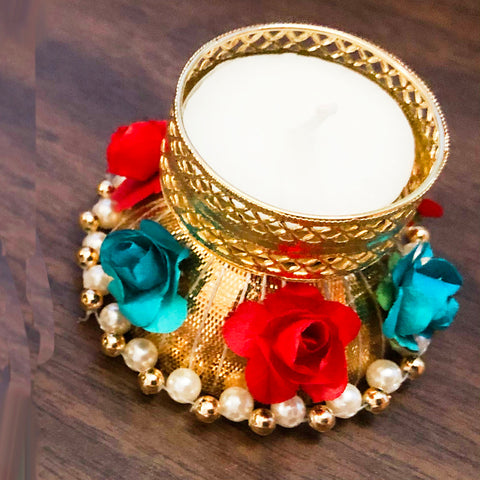 Set of 2 - Designer Half Ball Candles (D18) - PAAIE