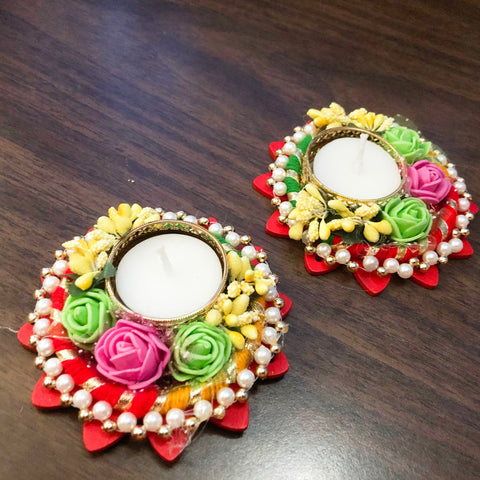 Set of 2 - Designer  Candles (D 23) - PAAIE