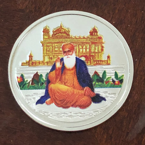 999 Guru Nanak Pure Silver 10 Grams Coin - PAAIE