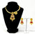 Simple Gold Plated Kundan Ruby Necklace Set - PAAIE