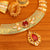 Designer Ruby Stone Kundan Polki Mint Meenakari Necklace Set