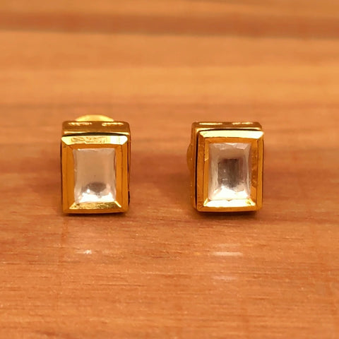 Designer Royal Kundan Gold Plated Studs (Design 56)