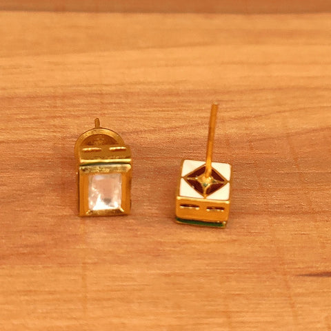Designer Royal Kundan Gold Plated Studs (Design 56)