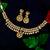 Gold Plated Black Colored Kundan Set - PAAIE