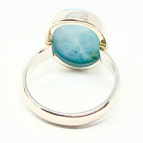 Sterling Silver Larimar Stone Ring - PAAIE
