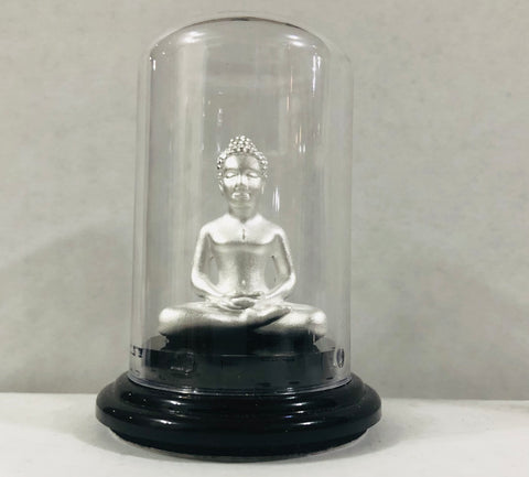 999 Pure Silver Round Mahaveer ji Idol - PAAIE