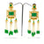 Bejweled and Beaded Golden Earrings - PAAIE