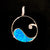 Ocean Wave Opal Inlay 925 Sterling Silver Pendant (Design 59) - PAAIE