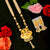 Ethnic Designer Long Kundan Necklace Set With Semi Precious Beads - PAAIE