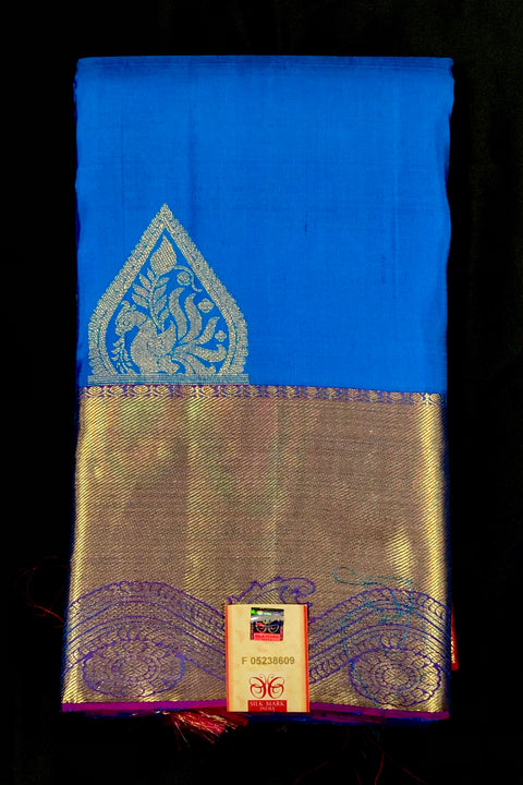 Silk Mark Certified Designer Pure Kanjivaram Silk Saree (D18) - PAAIE