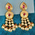 Gold Plated Kundan Premium Earrings (D25) - PAAIE
