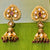 GOLD PLATED KUNDAN PREMIUM EARRINGS  (Design 34) - PAAIE