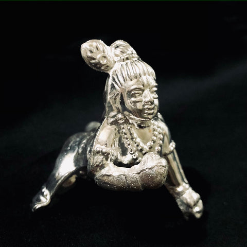 925 Abhishekam Krishna Silver Idol (Design 13) - PAAIE